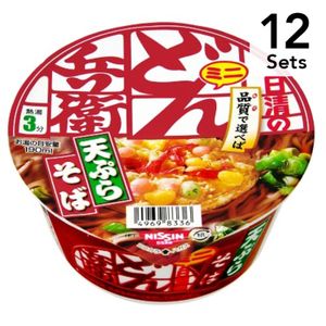 【Set of 12】 Nissin Foods Donbei Tempura Soba Mini East Japan 46g