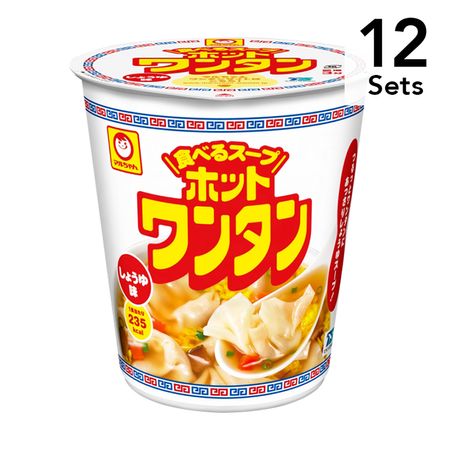 【12개 세트】마루짱 핫 완탕 간장맛 46g