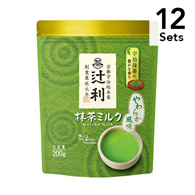 片岡物產 辻利 【12入組】Tsujiri牛奶抹茶 柔和口感 200g