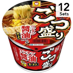 【Set of 12】Maru -chan Garge Wontan soy sauce ramen