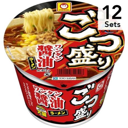 【12개 세트】마루짱 고츠모리 완탕 간장 라면