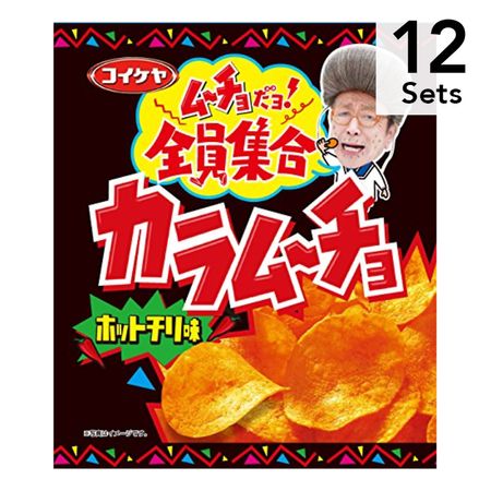 【12개 세트】코이케야 카라무쵸 칩스 핫칠리맛