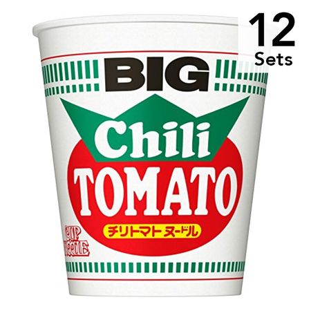 【12개 세트】닛신 컵누들 칠리토마토 빅 105g