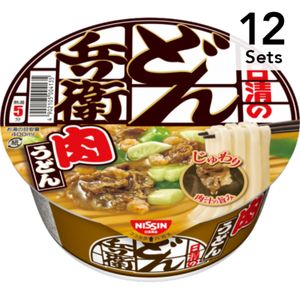 【Set of 12】Nissin Donbei Meat Udon 87g