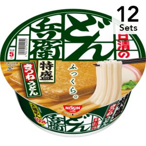 【Set of 12】Nissin Nissin Nissin Donbei Specially Aikitsu Katsune Udon 131g