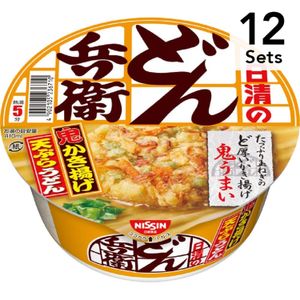 【Set of 12】Nissin Foods Donbei Kakiage Tempura Udon 97g