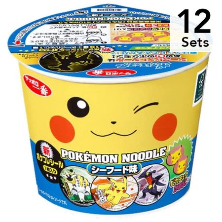 [Set of 12] Sanyo Foods Sapporo Ichiban Pokemon Noodles Seafood Flavor 37g