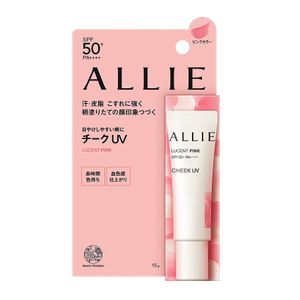 Allie Allie Chrono 뷰티 색상 UV Cheek 01 Lucent Pink 15G