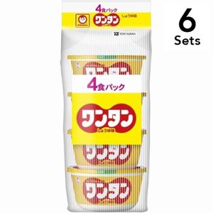 【Set of 6】Maru -chan Cup Wontan soy sauce flavor 28gx4 bags