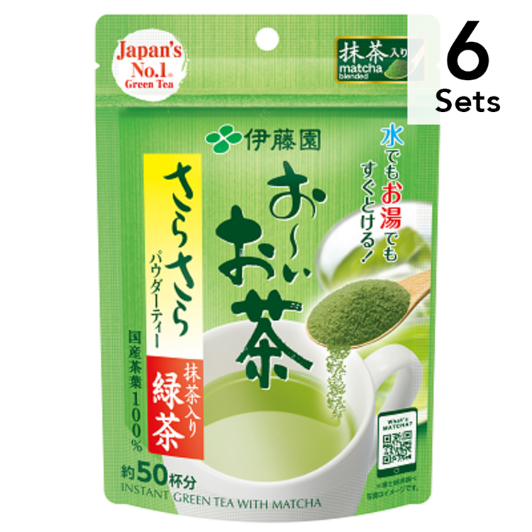 伊藤園 Oi Ocha/伊藤園茶系列 [ 6入組] 伊藤園 抹茶 順滑綠茶 40g (粉狀)