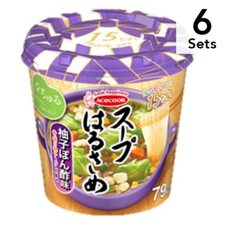 [Set of 6] Soup Harusame Yuzu Ponzu Flavor