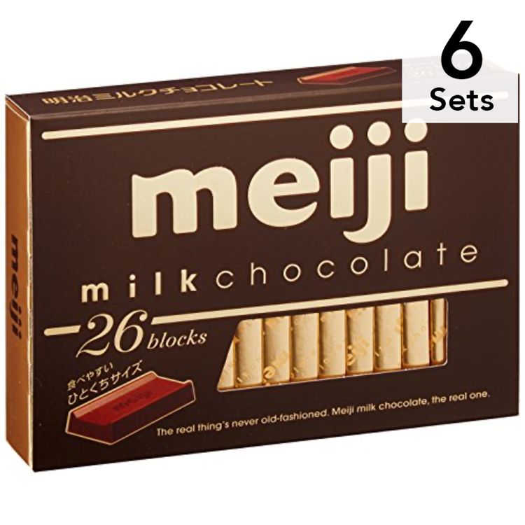 【Set of 6】Meiji Milk Chocolate BOX 120g