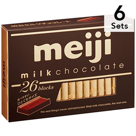【Set of 6】Meiji Milk Chocolate BOX 120g