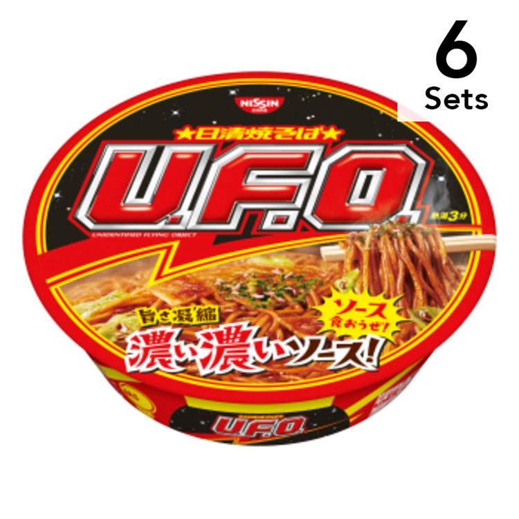 [6 세트] Nissin Yakisoba UFO 케이스는 12 개 조각 판매