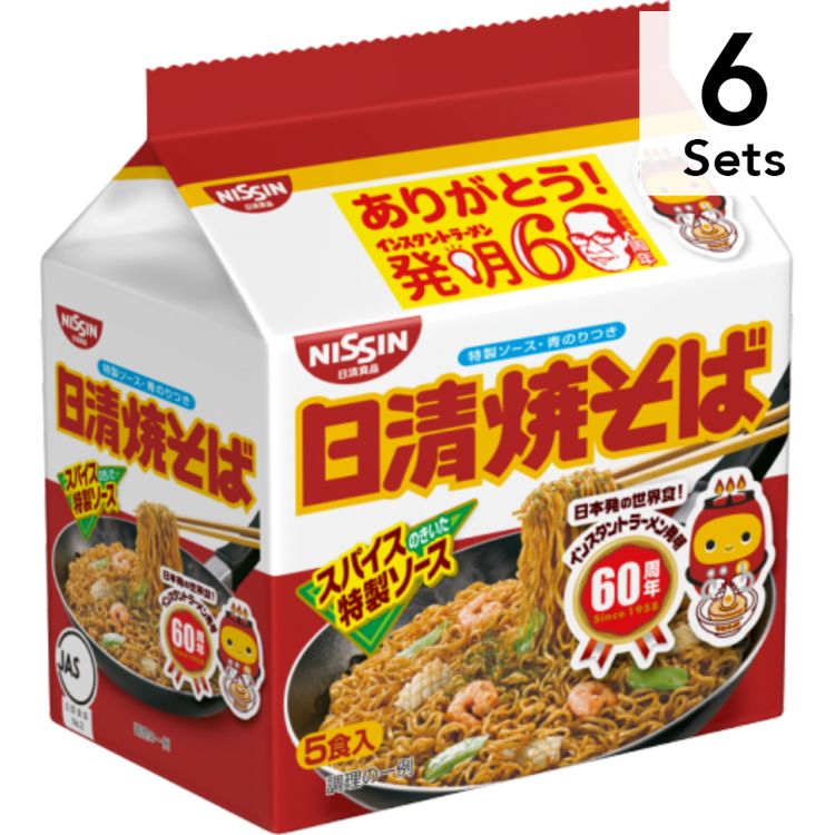 【6个装】日清 Yakisoba 5包500g