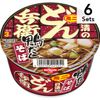 【6개 세트】닛신 돈베이 오리고기 육수 소바 미니 46g