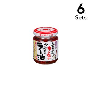 [6 세트] 매운 맛이 좋지 않고 매운 맛이없는 작은 매운 칠리 오일 110g