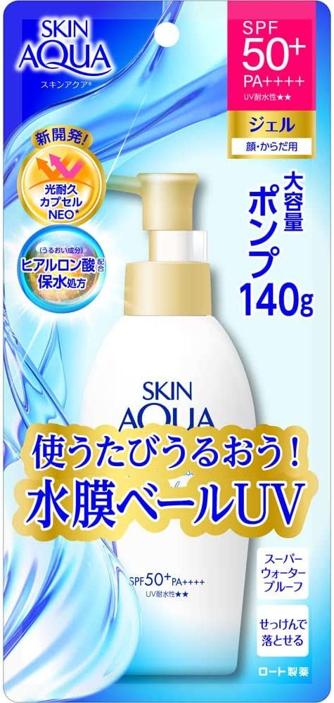 Rohto Pharmaceutical Skua Aqua Super潮濕的Chargel Pump 140g