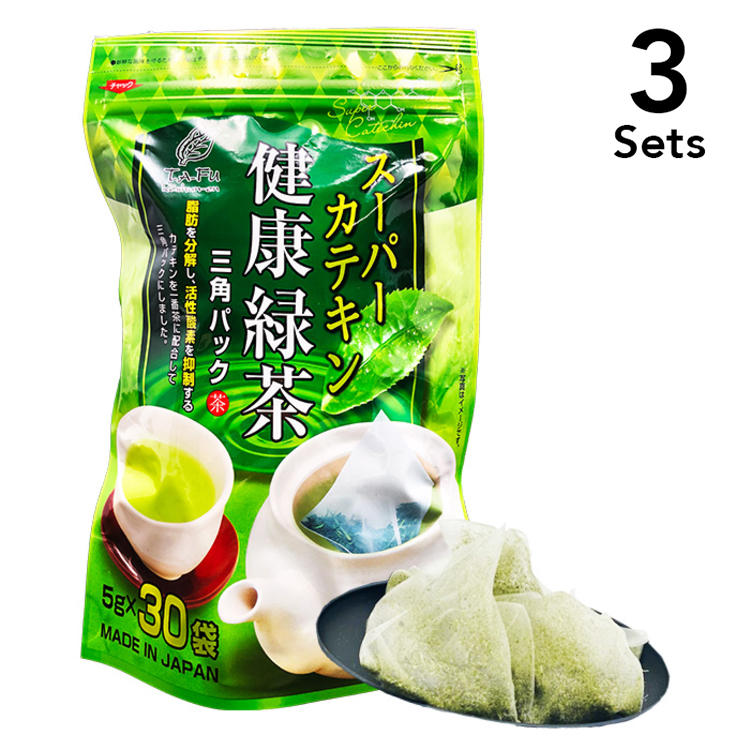 REIKA JAPAN [ 3 件入組] 超級兒茶素健康綠茶三角裝 30 包