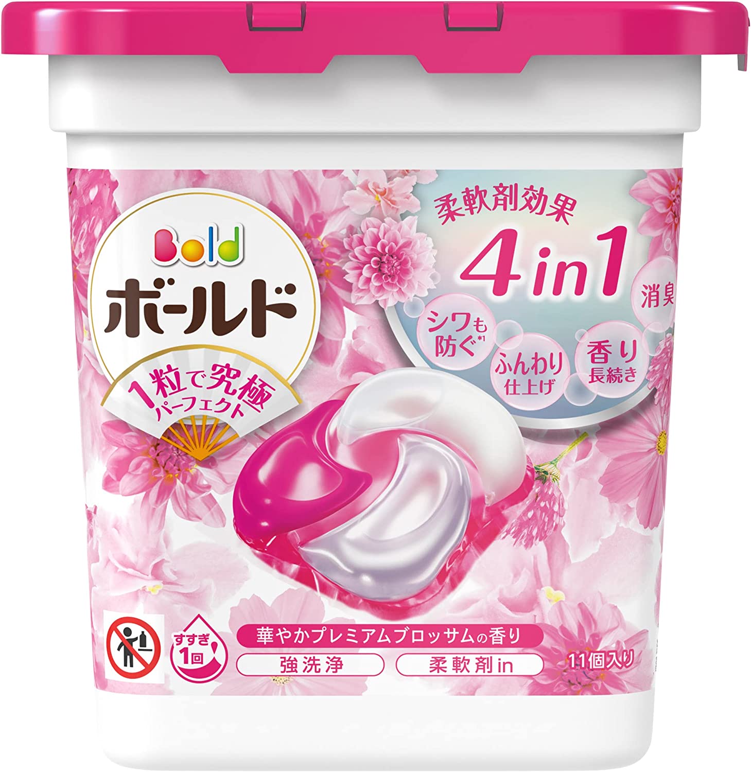 P&G P＆G粗體洗滌劑凝膠球4D Premium Blossom 11