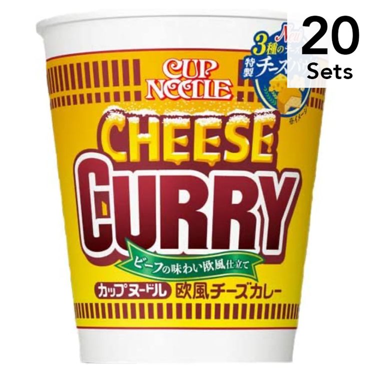 [20 세트] Nissin Food Cup Noodle European Cheese Curry 85G