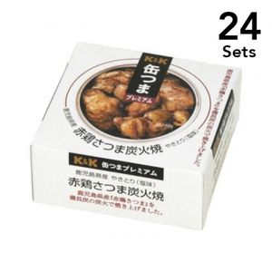 【24個セット】缶つまプレミアム 鹿児島県産 赤鶏さつま炭火焼