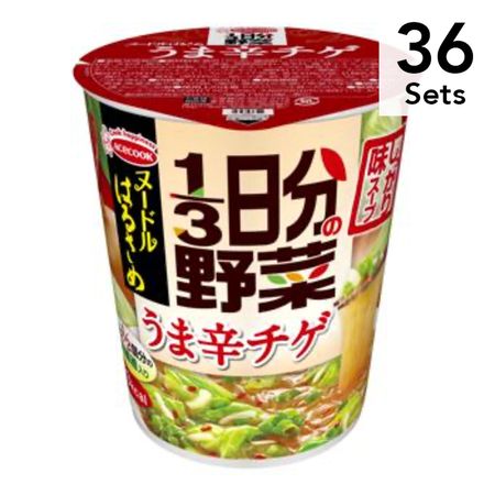 【36개 세트】누들 하루사메 1/3일분 야채 매콤한 찌개맛 44g