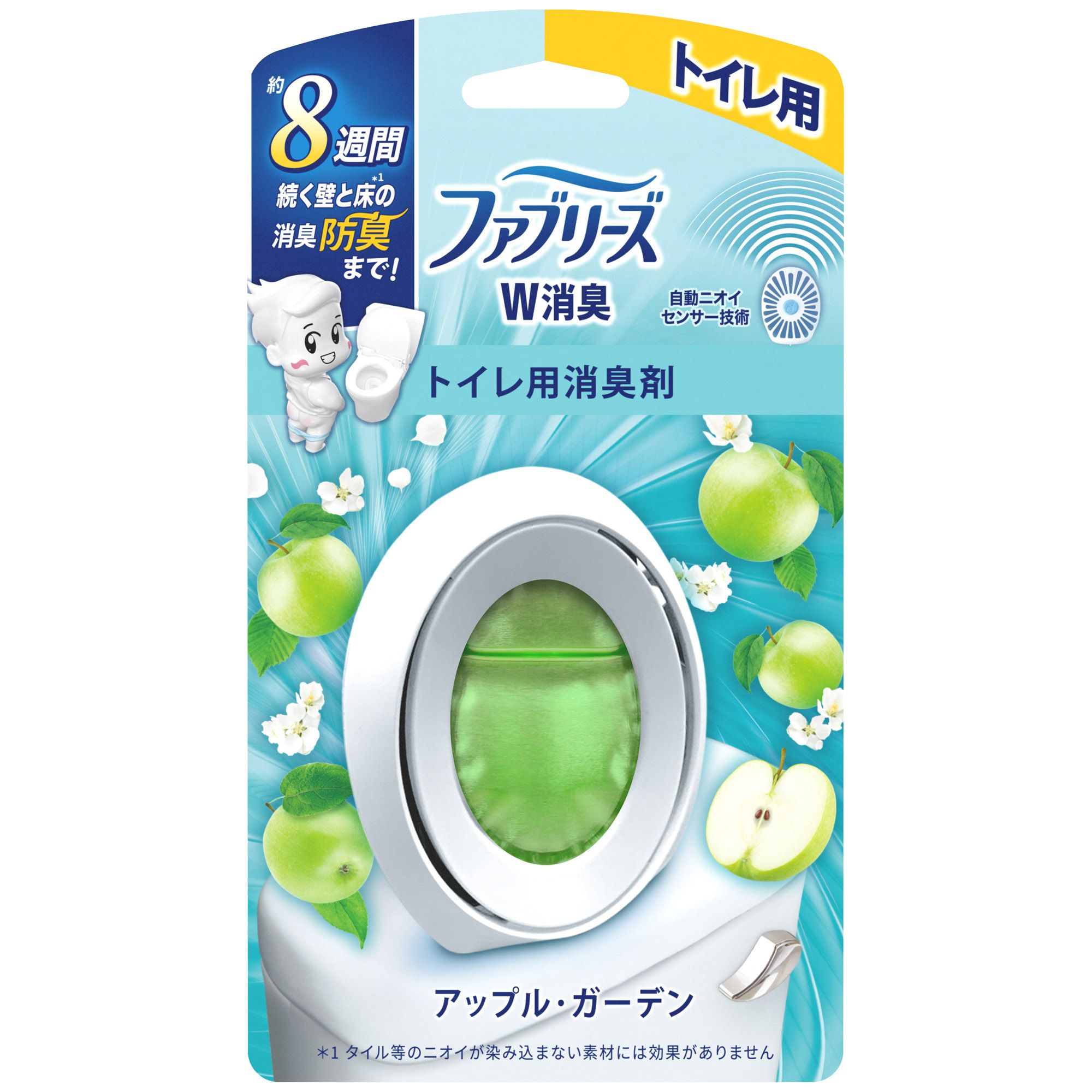 P&G ファブリーズ 消臭芳香剤 W消臭 トイレ用 アップル・ガーデン 6.3mL