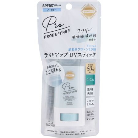 ＫＯＳＥコスメポート サンカット プロディフェンス ライトアップＵＶスティック ２０ｇ