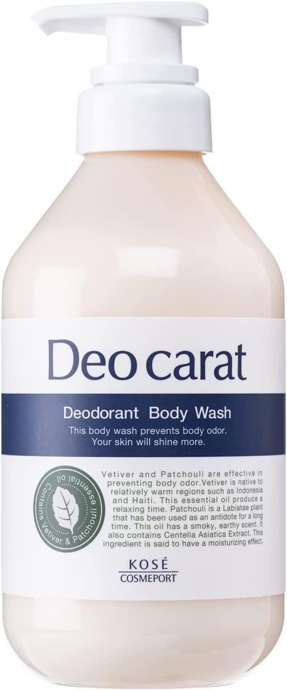 Kose Cosmetics端口DeoCarat药物润洗泵身体450ml