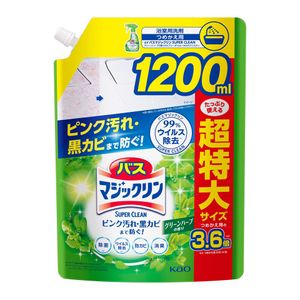 花王 バスマジックリンSUPERCLEAN グリーンハーブの香り 詰替1200ml