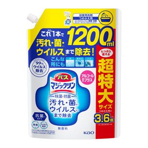 Kao Bath Magiclean Disinfectant Antibacterial Alcohol Ingredient Plus Refill Large 1200ml