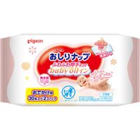 贝亲婴儿湿巾，蓬松厚实，含婴儿油，适合外出（30 片 x 2）