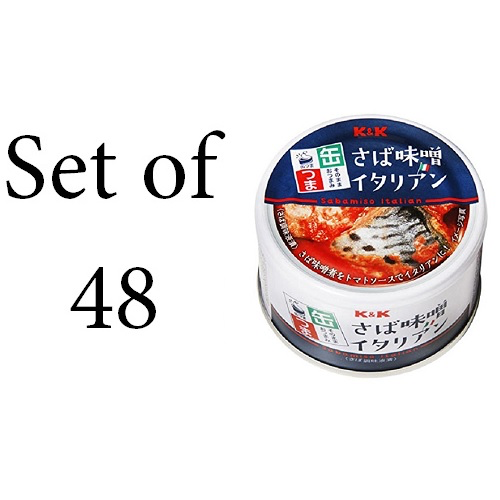 國分集團總公司 K&K 【48入組】K&K罐頭 義大利風味增鯖魚