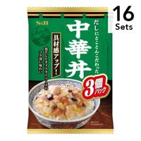 [Set of 16] S&B Donburi Party Chinese-Style Rice Bowl (Chukadon) 165g × 3