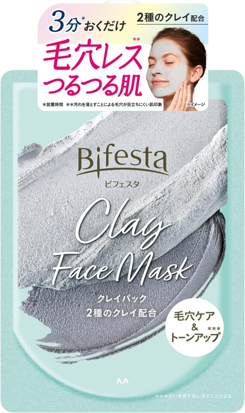 만담 Bifesta (비페스타) 클레이 팩 [씻어 흘리는 얼굴 용 팩 진흙 숯 모공] 150g