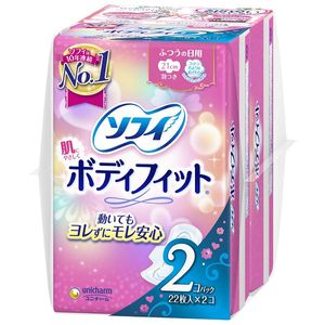 尤妮佳衛生棉 舒菲貼身 正常使用 有護翼 (21cm) 1包 (20片 x 2)