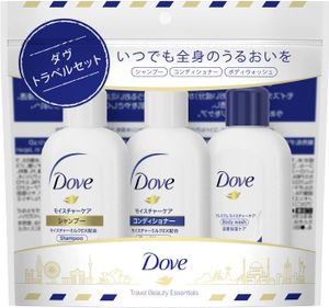 Unilever Japan Dove (Dove) Shampoo Conditioner / Body Wash Travel Set Mini Size 45g+45g+45g