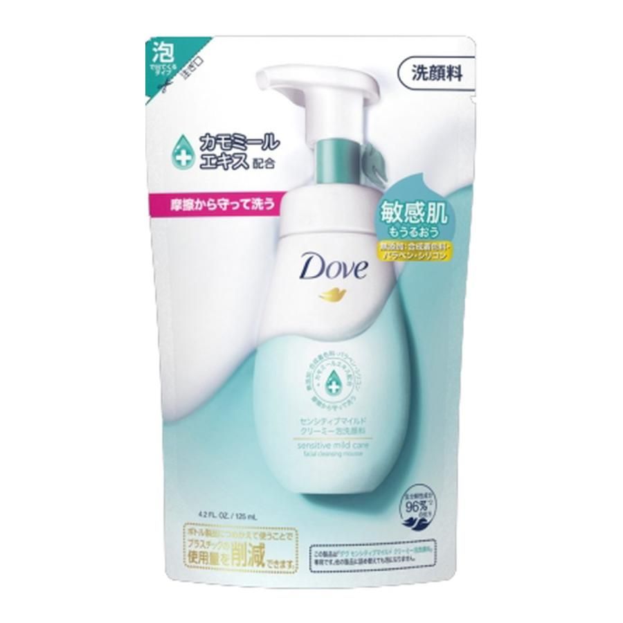 유니레버 재팬 도브(Dove) 센서티브 마일드 크리미 폼 클렌저 리필용 125ml
