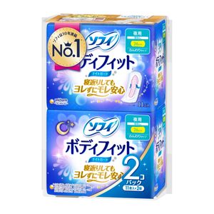 尤妮佳 Sofy Body Fit 夜間護墊，無護翼，11 片 x 2 包