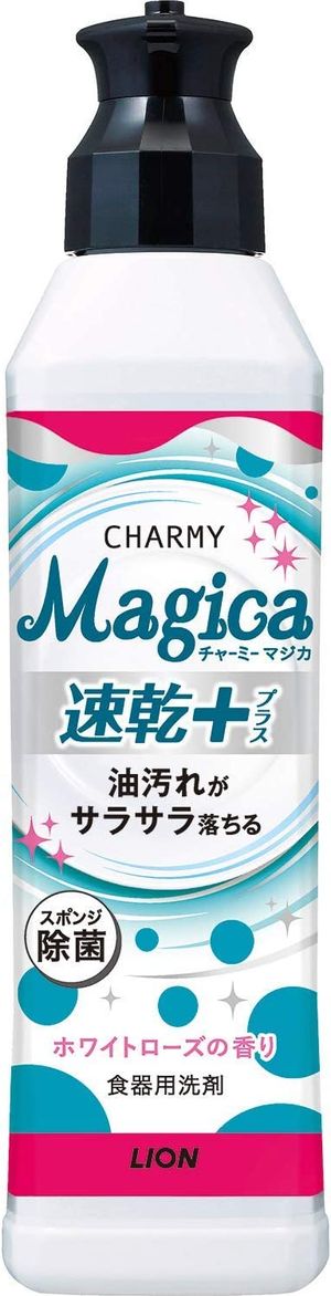 ライオン　CHARMY Magica（チャーミーマジカ） 速乾プラスカラッと除菌 ホワイトローズの香り 本体 220ml