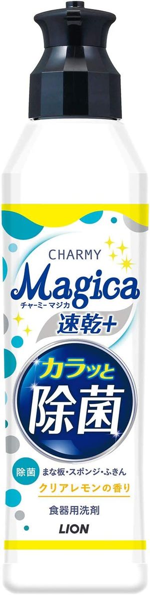 Lion Charmy Magica (Charmy Magica) Fast -Drying Plus Karac 및 멸균 투명 레몬 향기 220ml