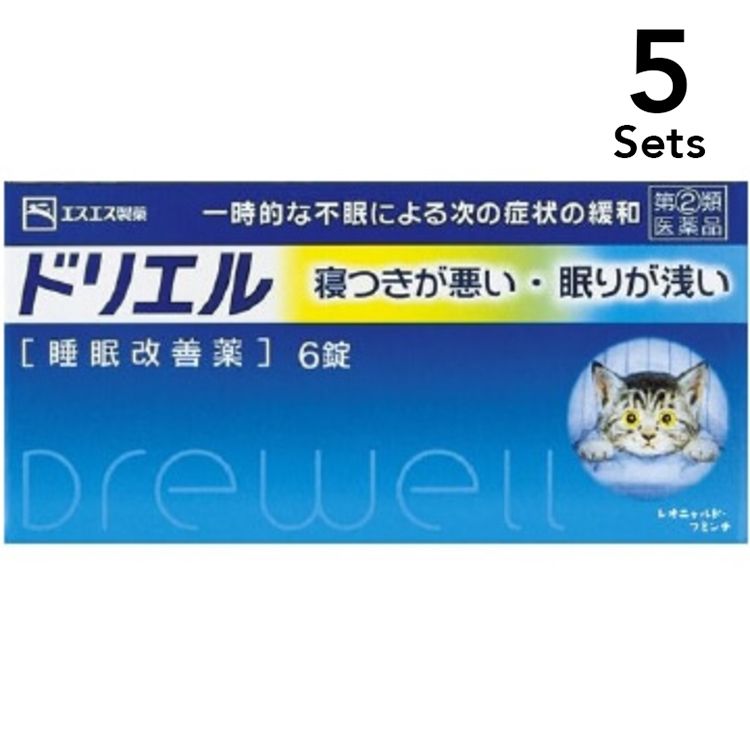 【5入組】SS製藥 白兔牌 Drewell 睡眠改善藥 6錠 【指定第2類醫藥品】