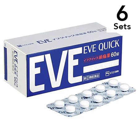 [6片装] [指定第2类医药品] Eve Quick 头痛药 60片