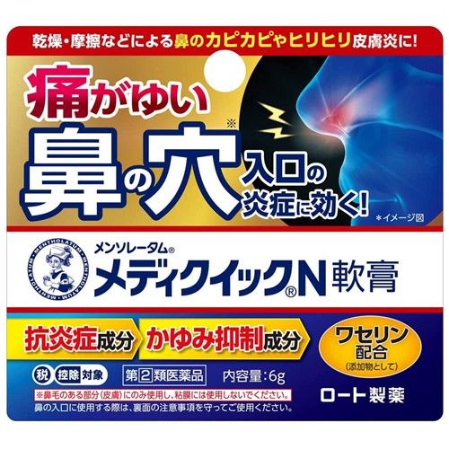 【指定第2類医薬品】メンソレータム メディクイックN軟膏 6g