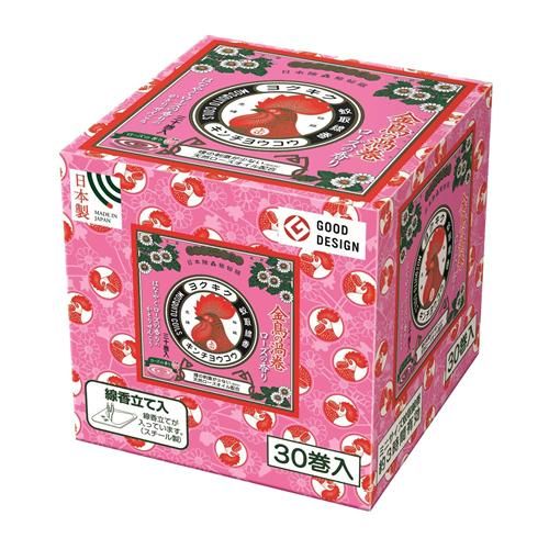 KINCHO Mosquito Coils Mini Size, Rose Scent, 30 Coils