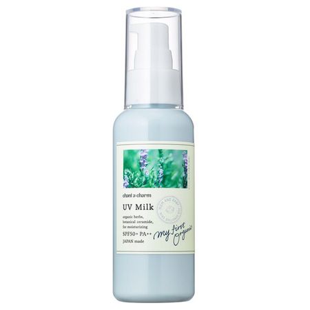 챈트아참 UV 밀크 100mL 얼굴・바디용 자외선 차단제 비누로 간편하게 세안 가능