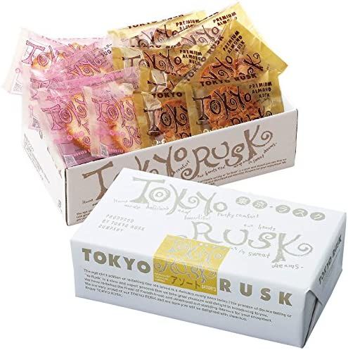 TOKYO RUSK 2種類綜合裝 杏仁烤麵包片&砂糖烤麵包片