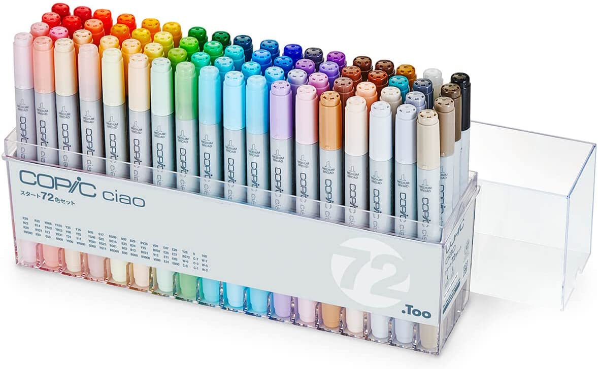 コピック COPIC チャオ スタート 72色セット ｜ ドコデモ