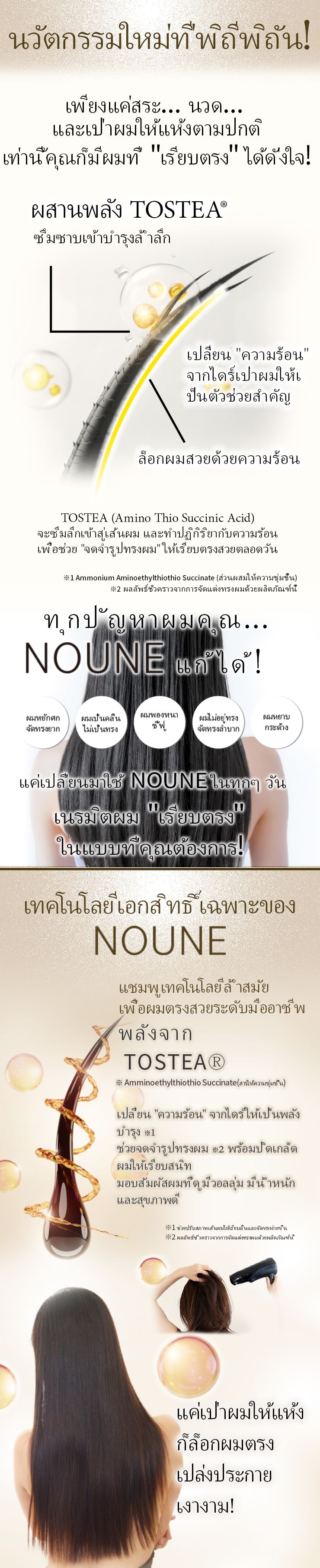 นูเน่ สเตรท แชมพู 400มล.